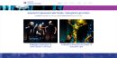 section with a selection of departments on the home page of the website of the Faculty of performing arts