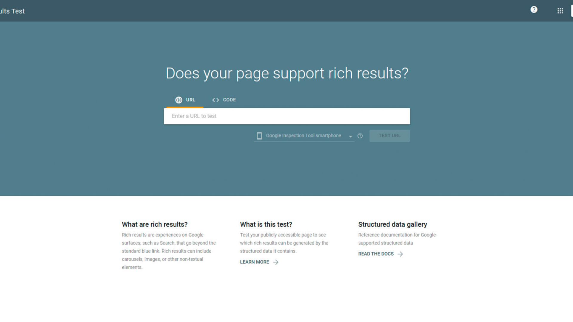 Google Rich Snippets Testing Tool